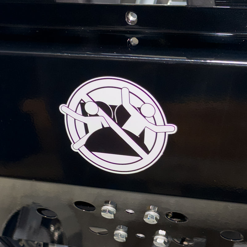 TIMBERLINER™ "DO NOT STAND UP" SAFETY STICKER