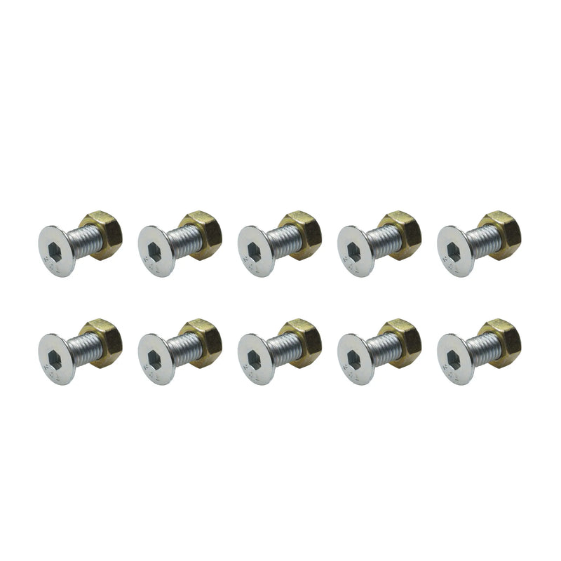 Set of 10 Costasur Roller Coaster Brake Shoe Nut and Bolt