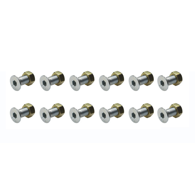 Set of 12 Costasur Roller Coaster Brake Shoe Nut and Bolt