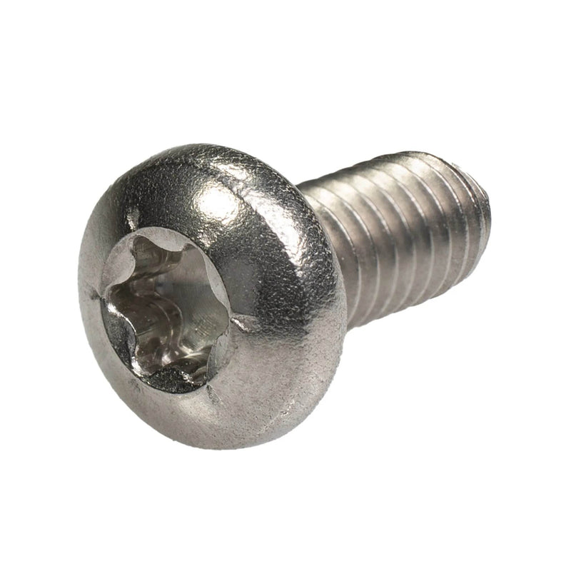 Stainless steel Torx button head cap screw 8-32 x .38 full thread fastener