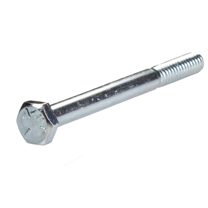 Zinc plated heavy hex cap screw 1/4-20 x 2.75 in full thread structural hardware