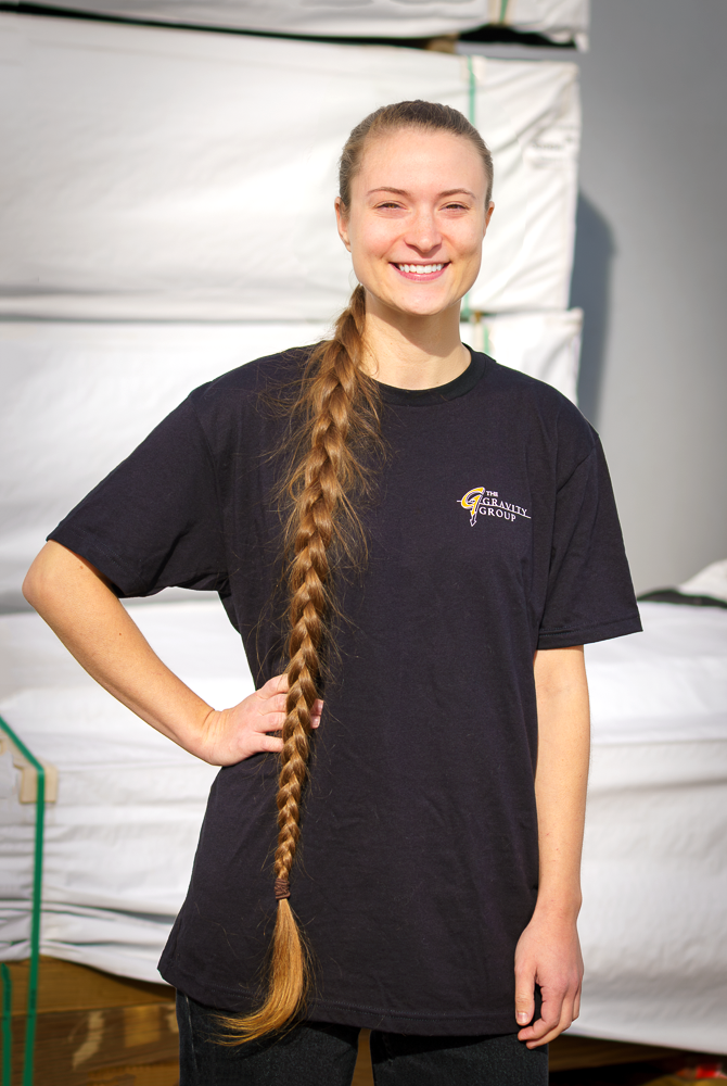 The Gravity Group Black T-Shirt Front Modeled