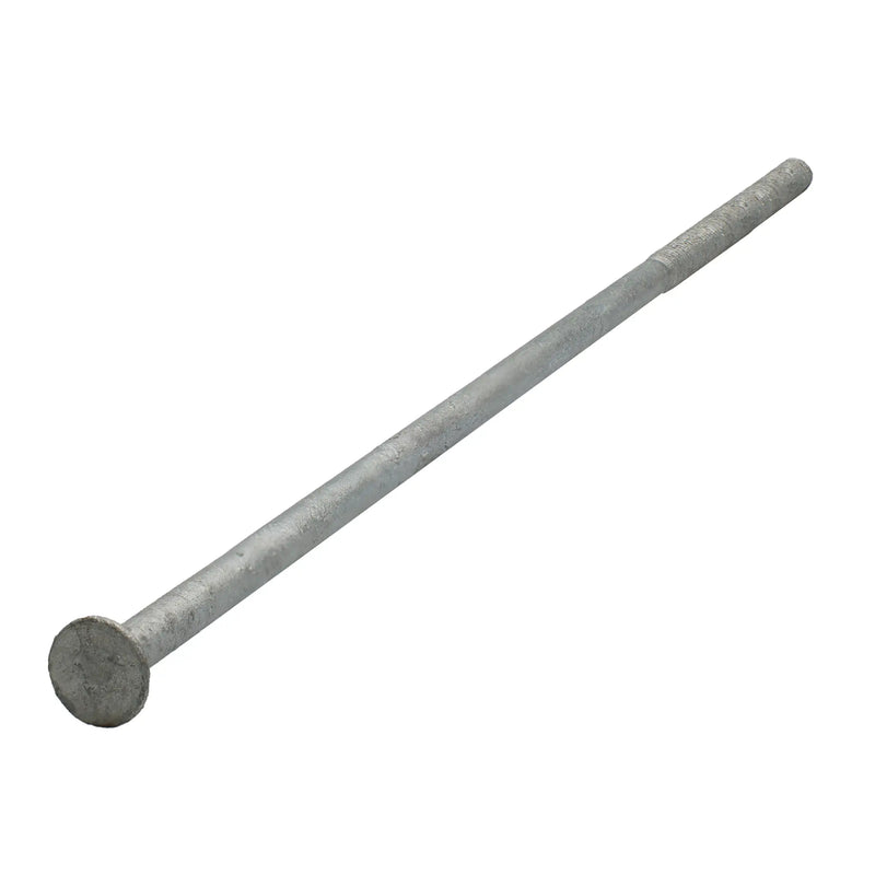 Hot-dip galvanized flat head machine screw 3/8-16 x 15 in partial thread hardware box