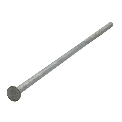 Hot-dip galvanized flat head machine screw 3/8-16 x 15 in partial thread pack of 150